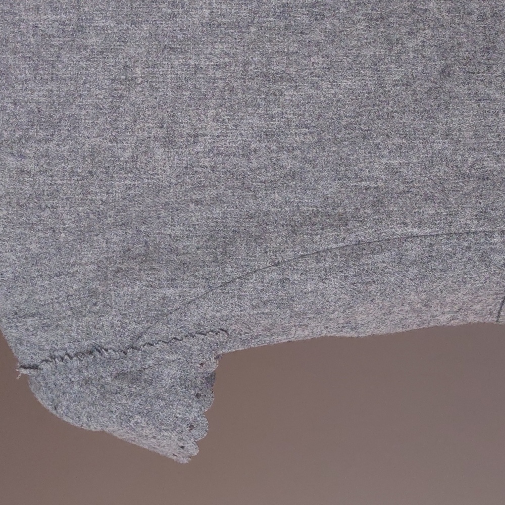 Cynthia Steffe Grey Wool Blend Dress Laser Cut Trim and Pleated Under - Size 4 - Picture 7 of 9